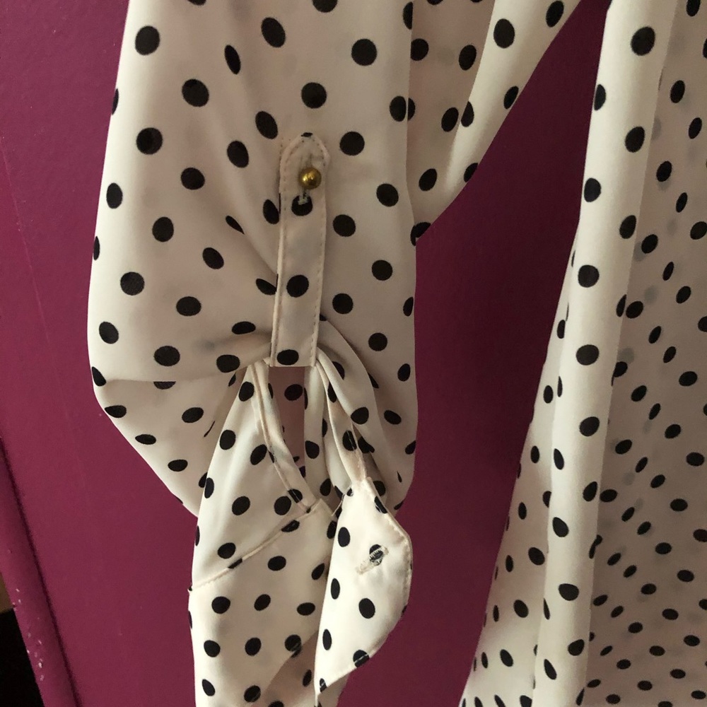 LC polka dot blouse NWT